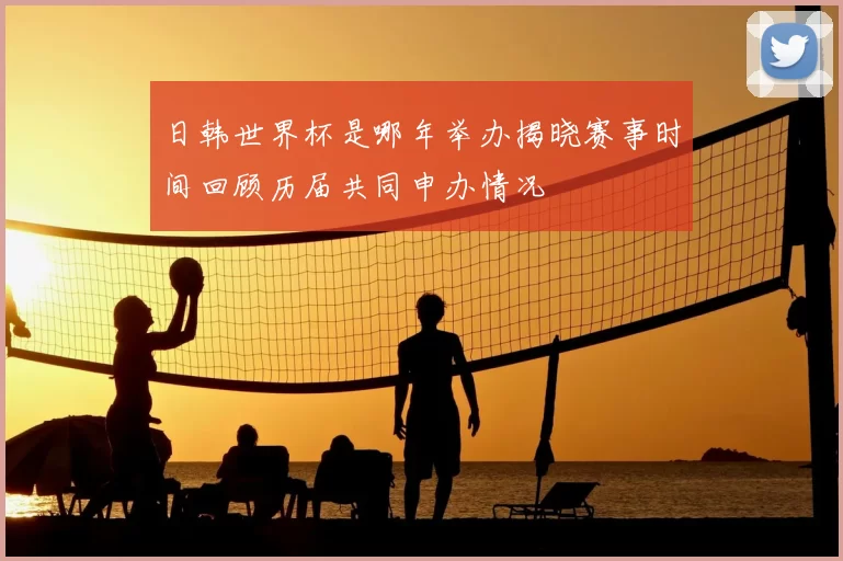 日韩世界杯是哪年举办揭晓赛事时间回顾历届共同申办情况